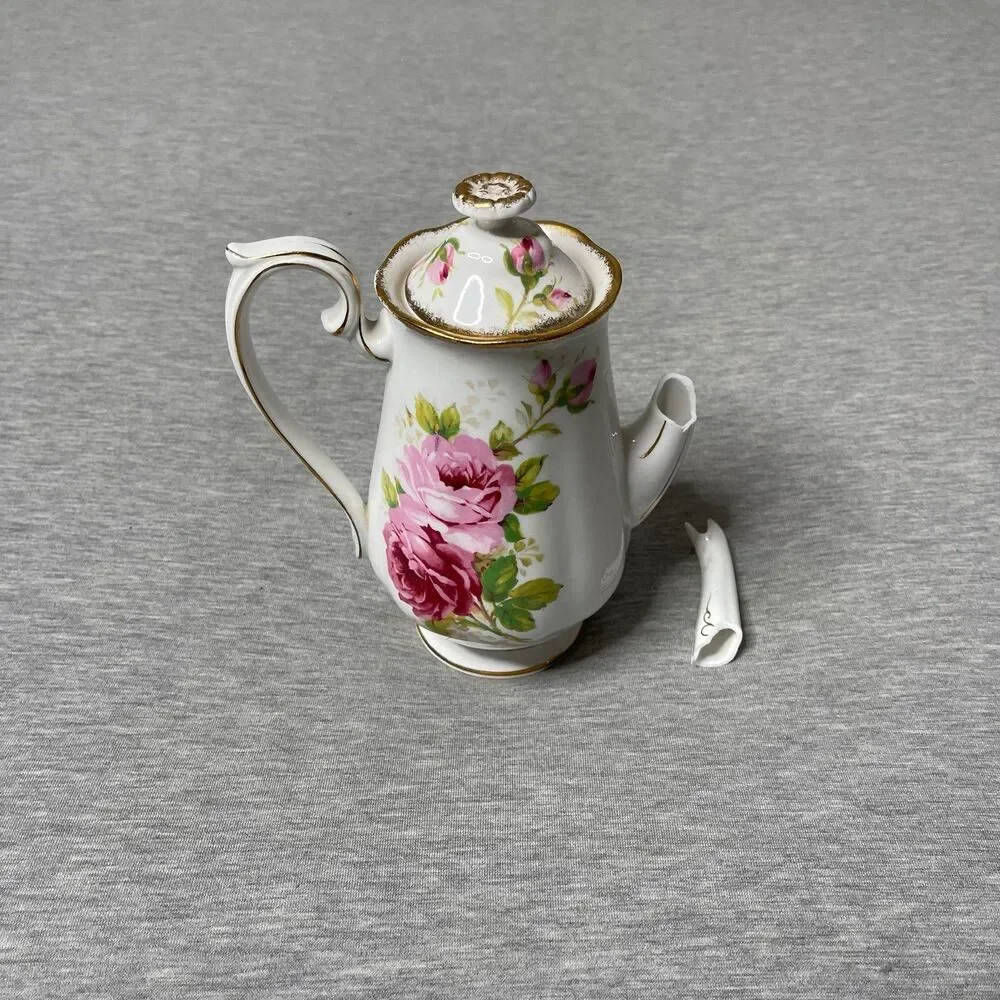 Royal Albert American Beauty Vintage Large Tall Teapot